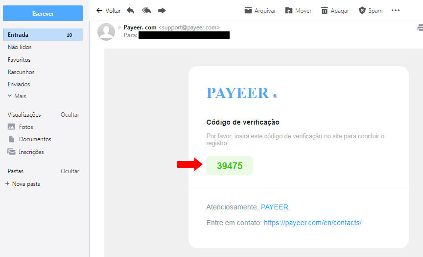 payeer conta